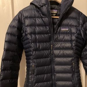Patagonia Down Puffy Hoodie Navy